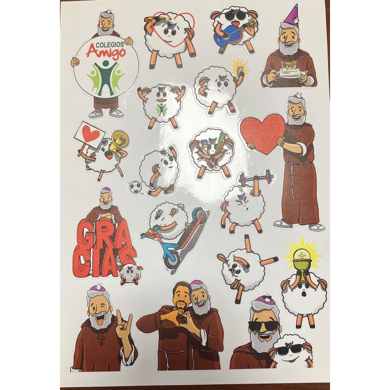 MERCH. STIKERS COLEGIOS AMIGÓ